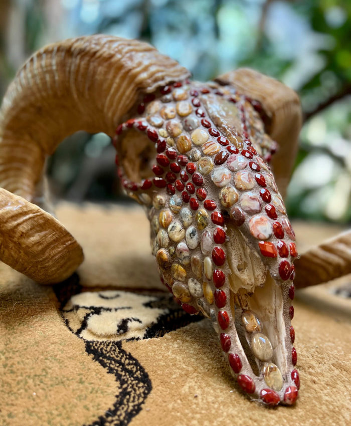 Sheep with jasper arrowhead