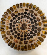 Ammonite with Agate Snails Lazy Susan